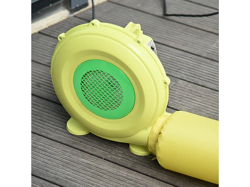 Soplador de aire eléctrico amarillo y verde 35x26x33.5 cm Outsunny
