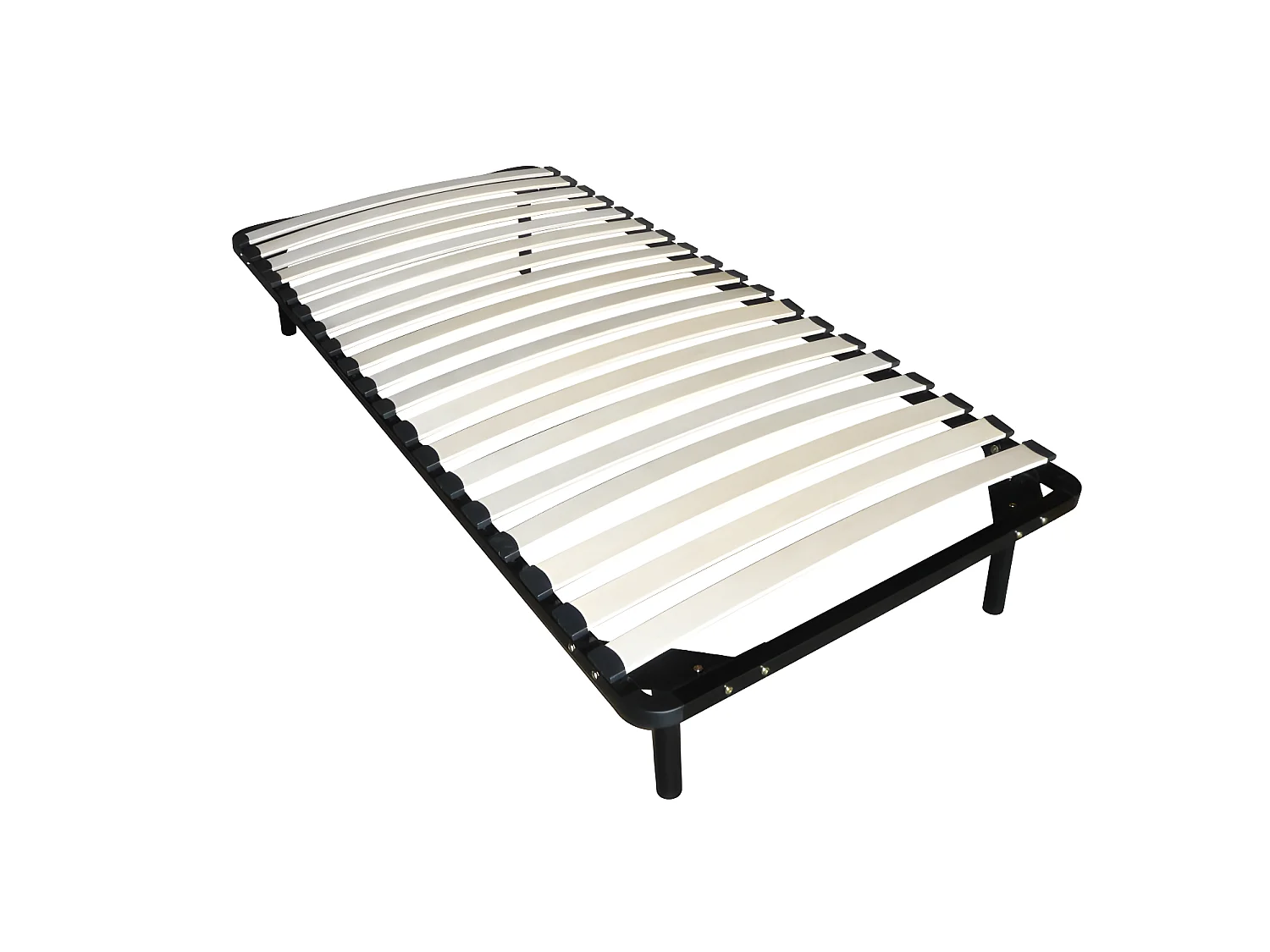 Set aus Bettrahmen + Matratze - 90 x 200 cm - Memory Schaum - Stärke 19 cm - ORTHOMEMORY II von DREAMEA