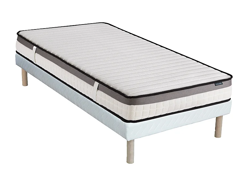 Conjunto 90 x 200 cm estrado + colchão de espuma memória de forma esp. 19 cm - ORTHOMEMORY da YSMÉE