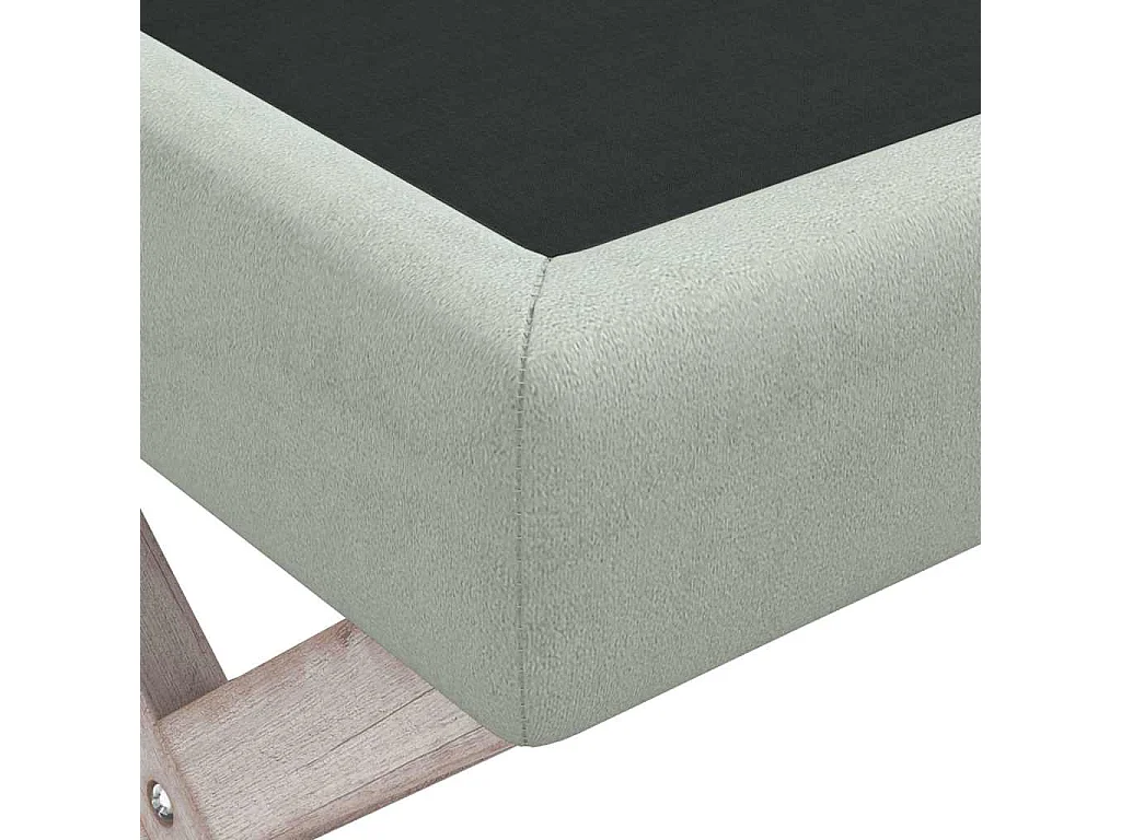 Tabouret de rangement Gris clair 110x45x49 cm Velours