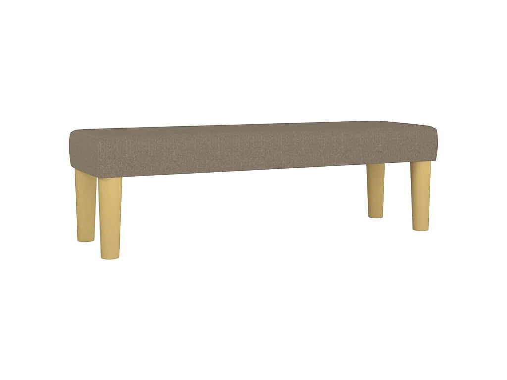 Panca Tortora 100x30x30 cm in Tessuto