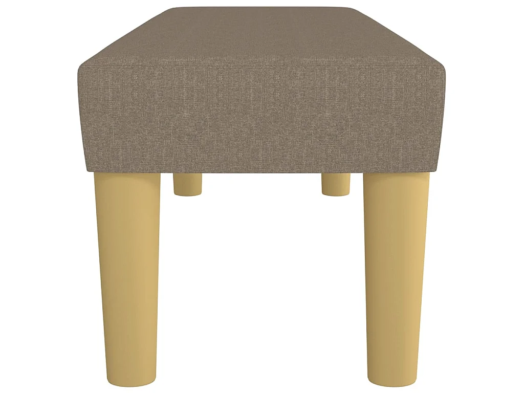 Panca Tortora 100x30x30 cm in Tessuto