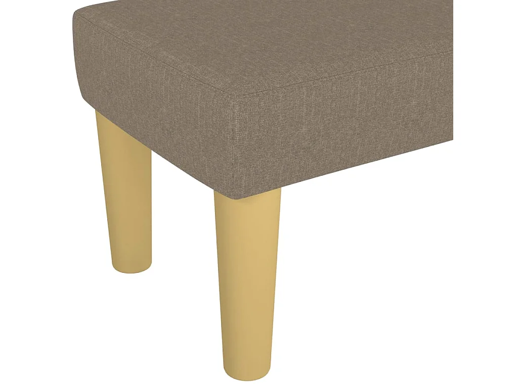 Panca Tortora 100x30x30 cm in Tessuto