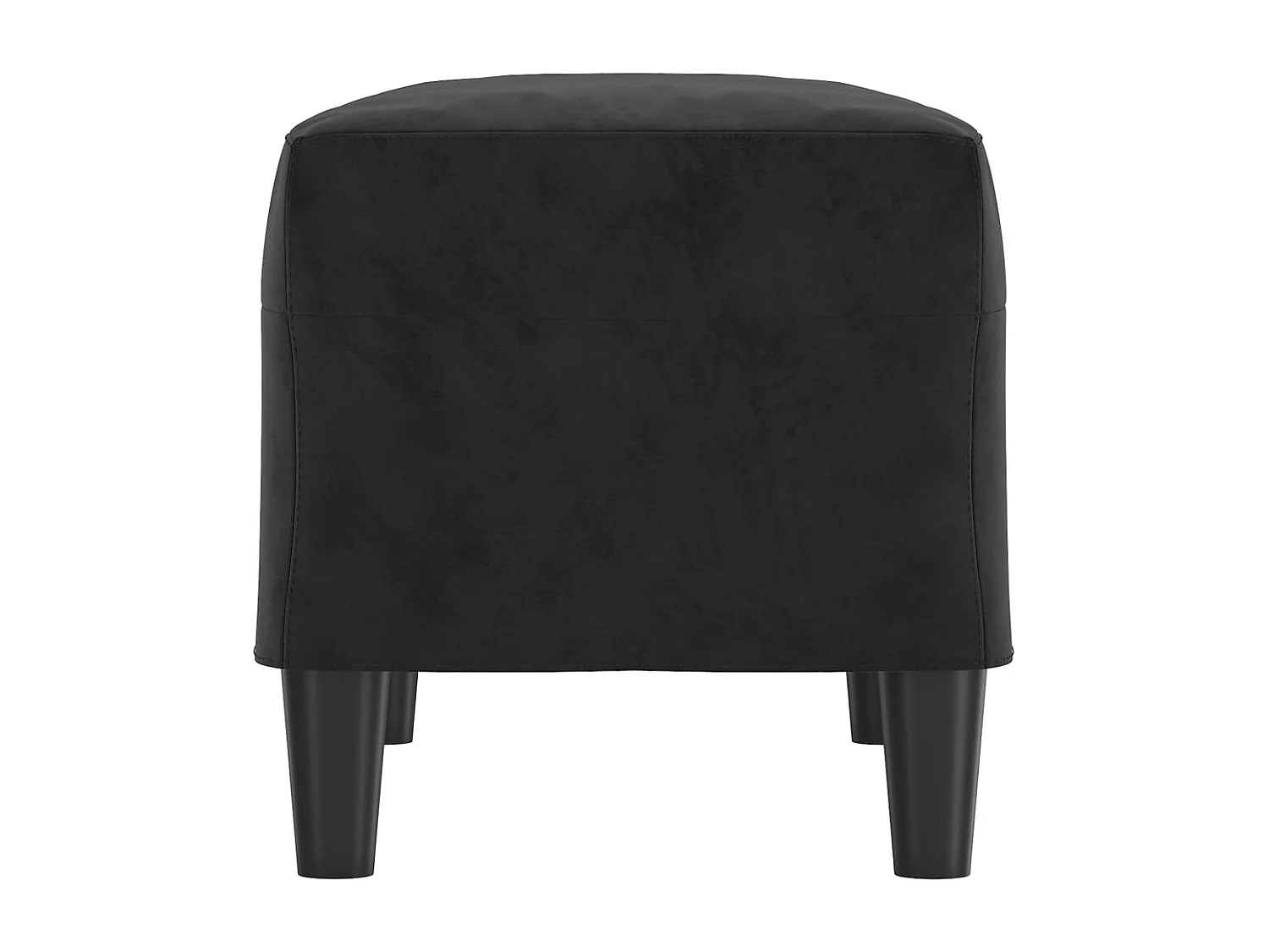 Sitzbank Schwarz 70x35x41 cm Samt