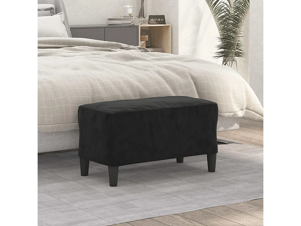 Banco 70x35x41 cm veludo preto