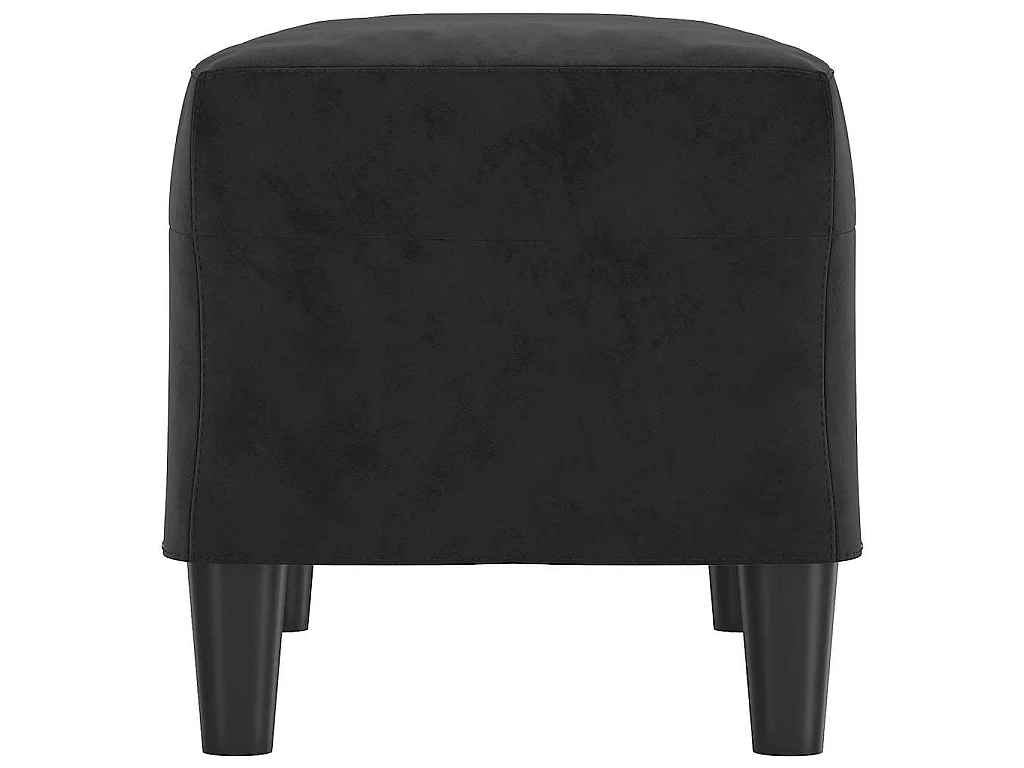 Banc Noir 70x35x41 cm Velours