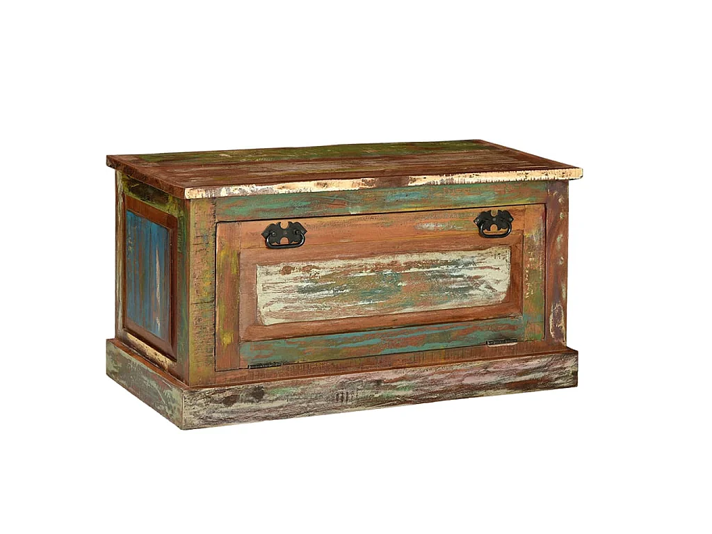 Banc de rangement de chaussures Bois de récupération