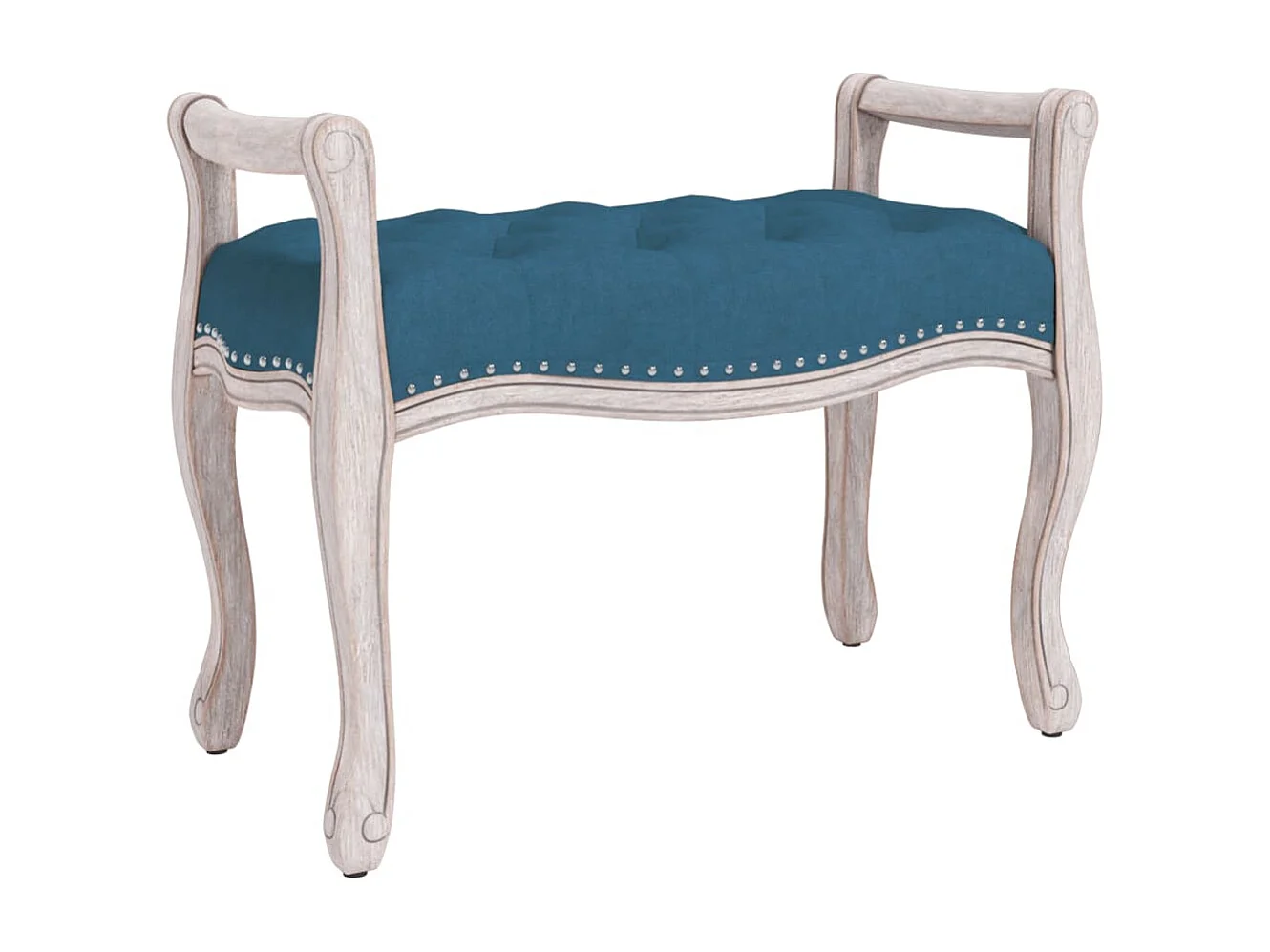 Banc Bleu 80x45x60 cm Velours