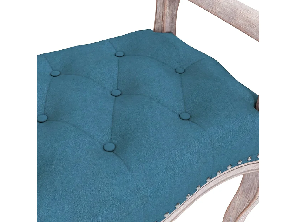 Banc Bleu 80x45x60 cm Velours