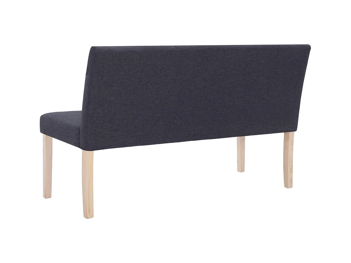 Banc 139,5 cm Gris foncé Polyester