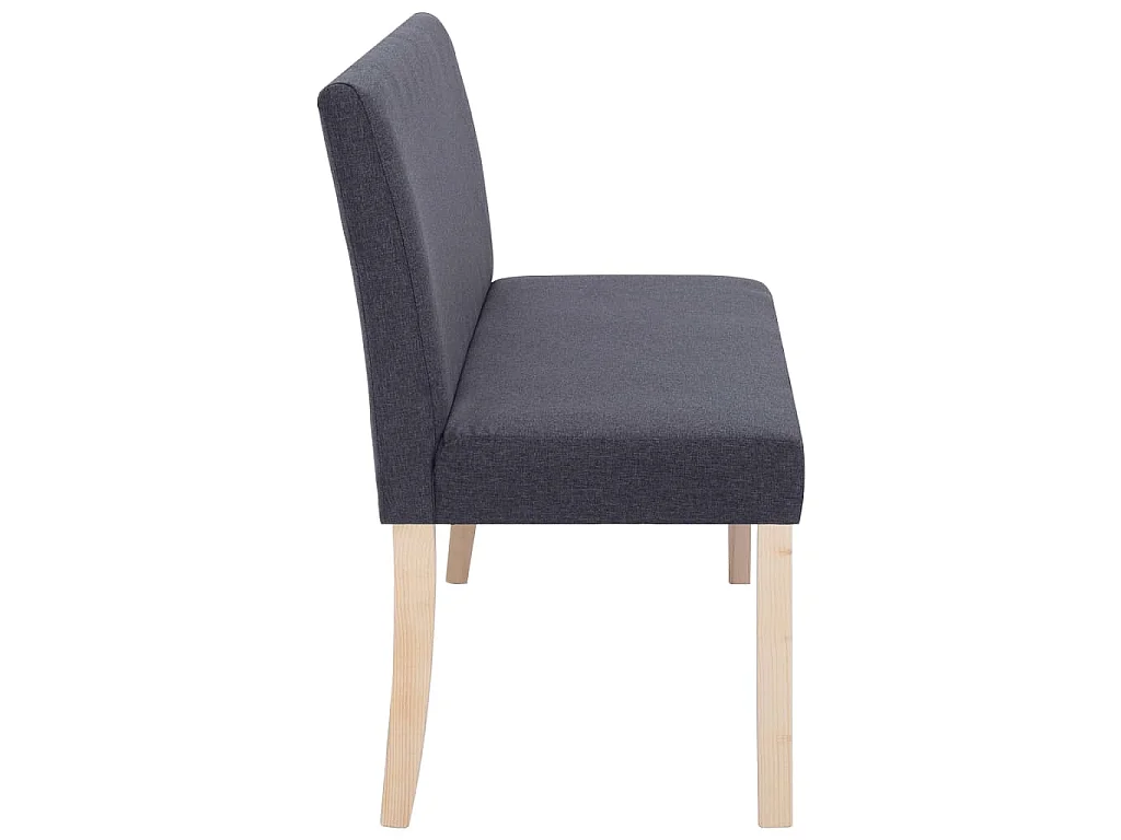 Bankje 139,5 cm polyester donkergrijs