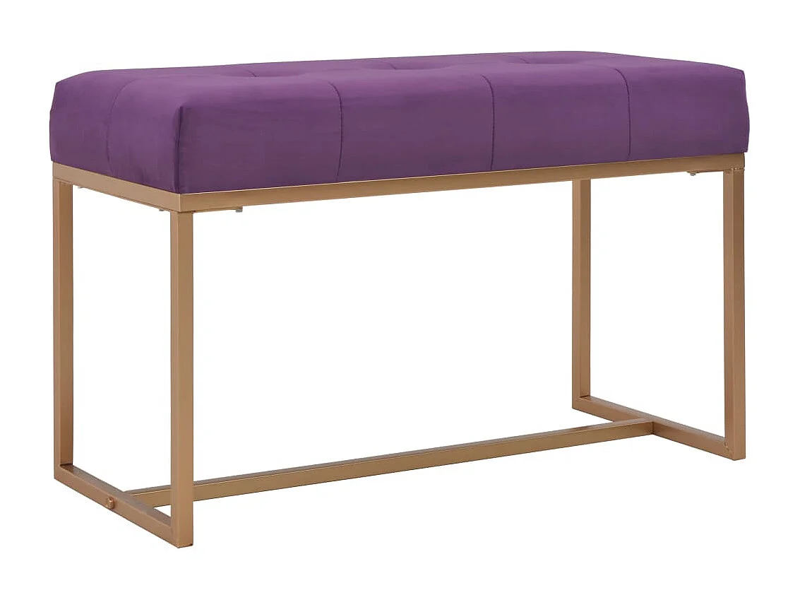 Banc 80 cm Violet Velours