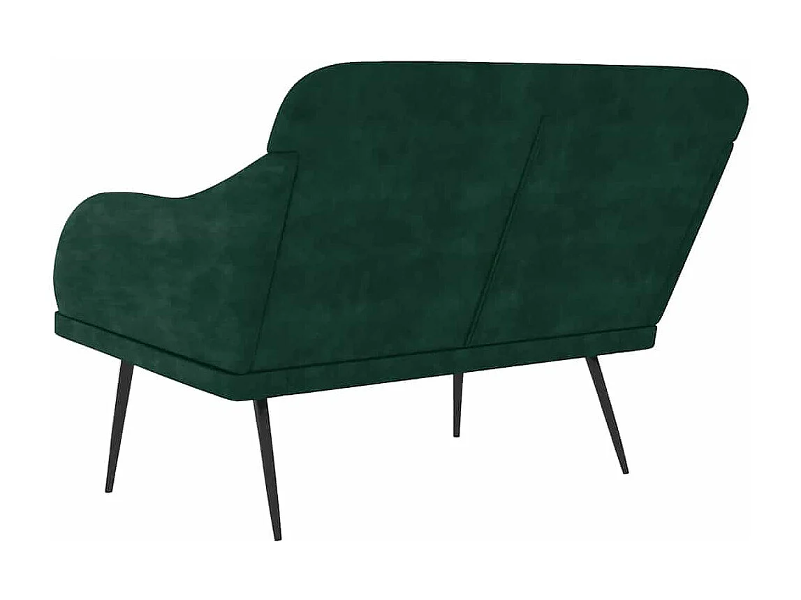 Banc Vert foncé 110x76x80 cm Velours