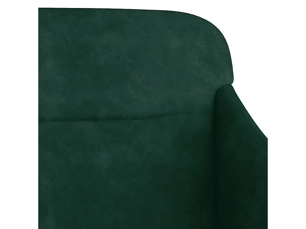 Banc Vert foncé 110x76x80 cm Velours