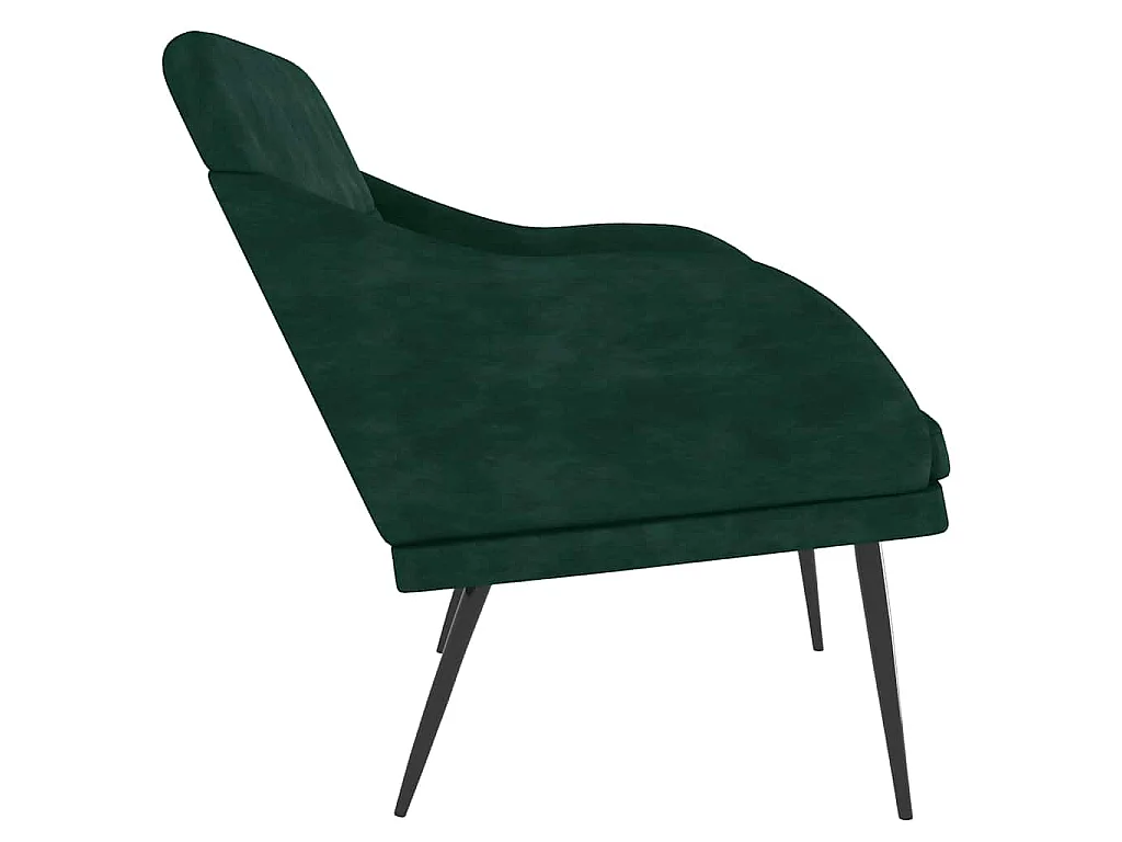 Banc Vert foncé 110x76x80 cm Velours