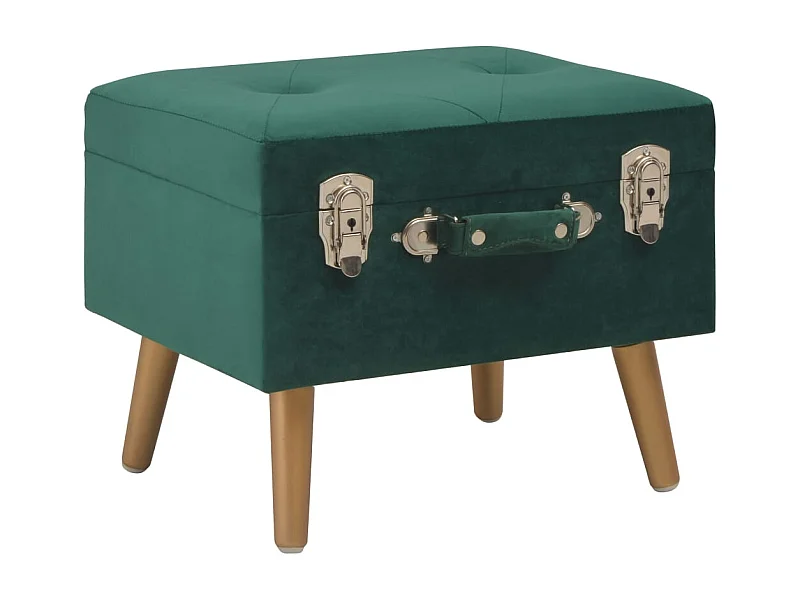 Opbergkruk 40 cm fluweel groen