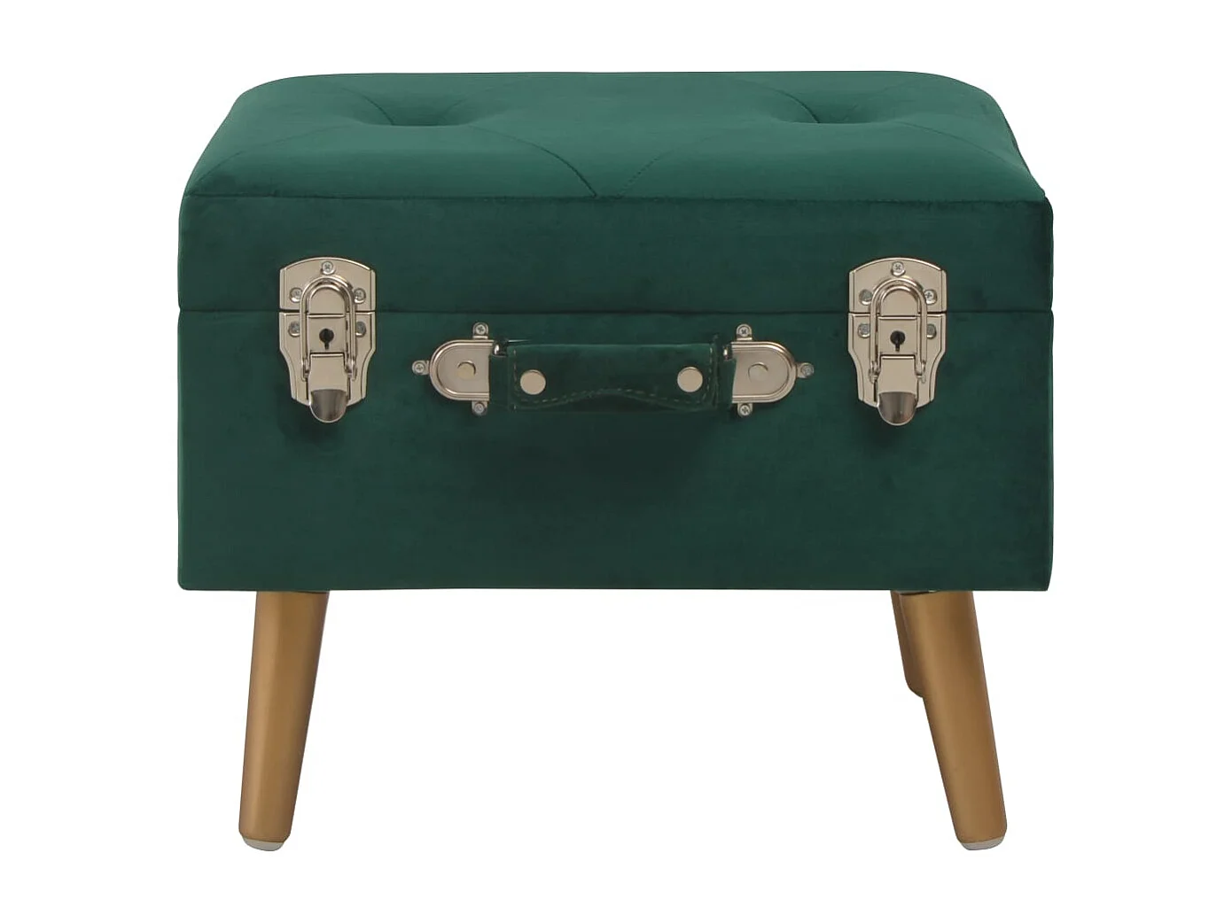 Opbergkruk 40 cm fluweel groen