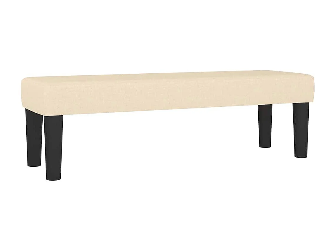 Banco 100x30x30 cm tecido cor creme