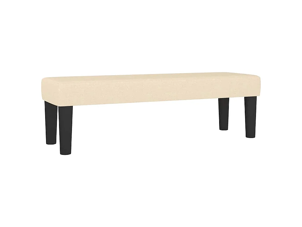 Banc Crème 100x30x30 cm Tissu