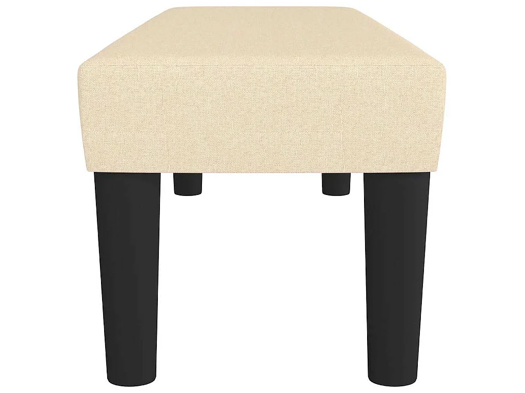 Banc Crème 100x30x30 cm Tissu