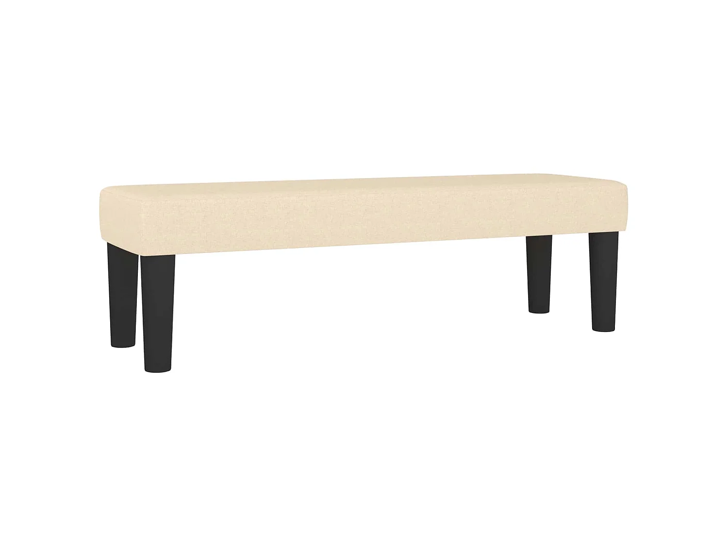 Panca Crema 100x30x30 cm in Tessuto