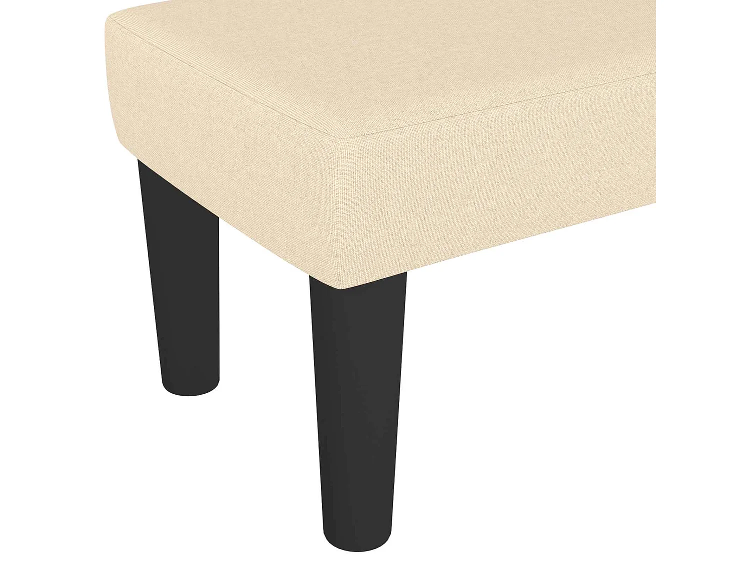 Panca Crema 100x30x30 cm in Tessuto