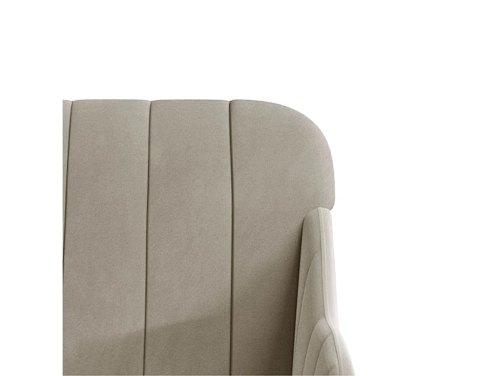 Banc Gris clair 110x76x80 cm Velours