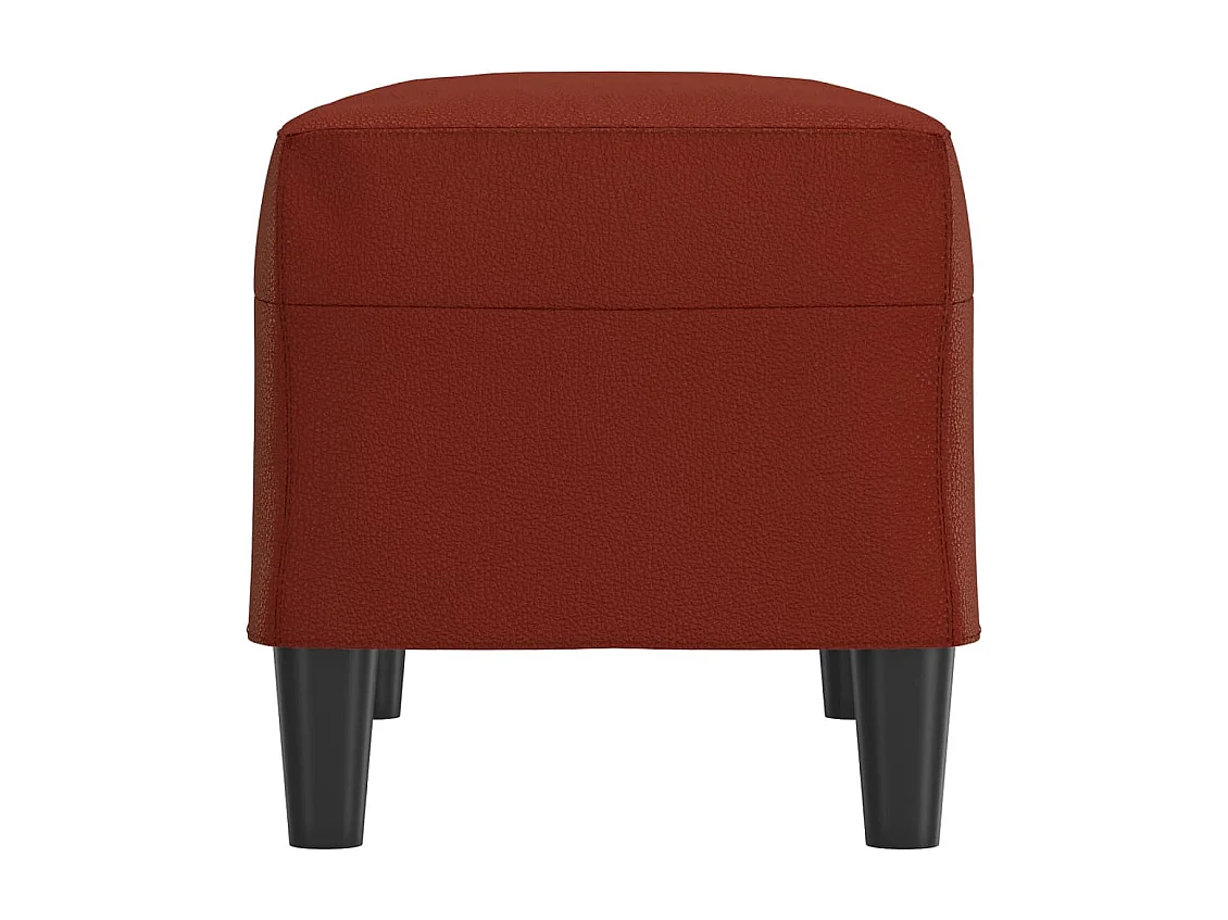 Banc Rouge bordeaux 70x35x41 cm Similicuir
