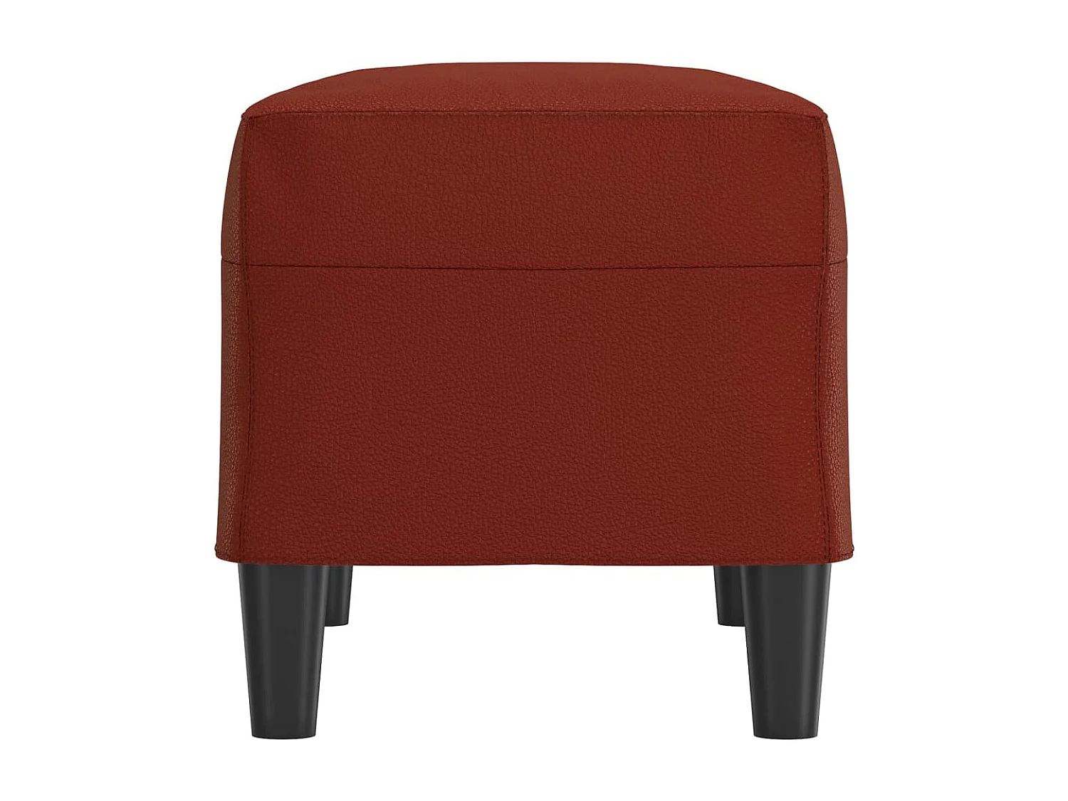 Banc Rouge bordeaux 70x35x41 cm Similicuir