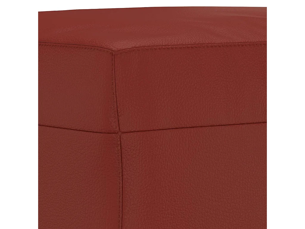 Banc Rouge bordeaux 70x35x41 cm Similicuir