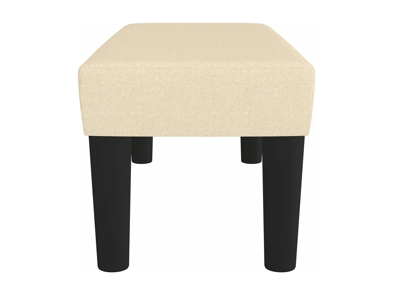 Sitzbank Creme 70x30x30 cm Stoff