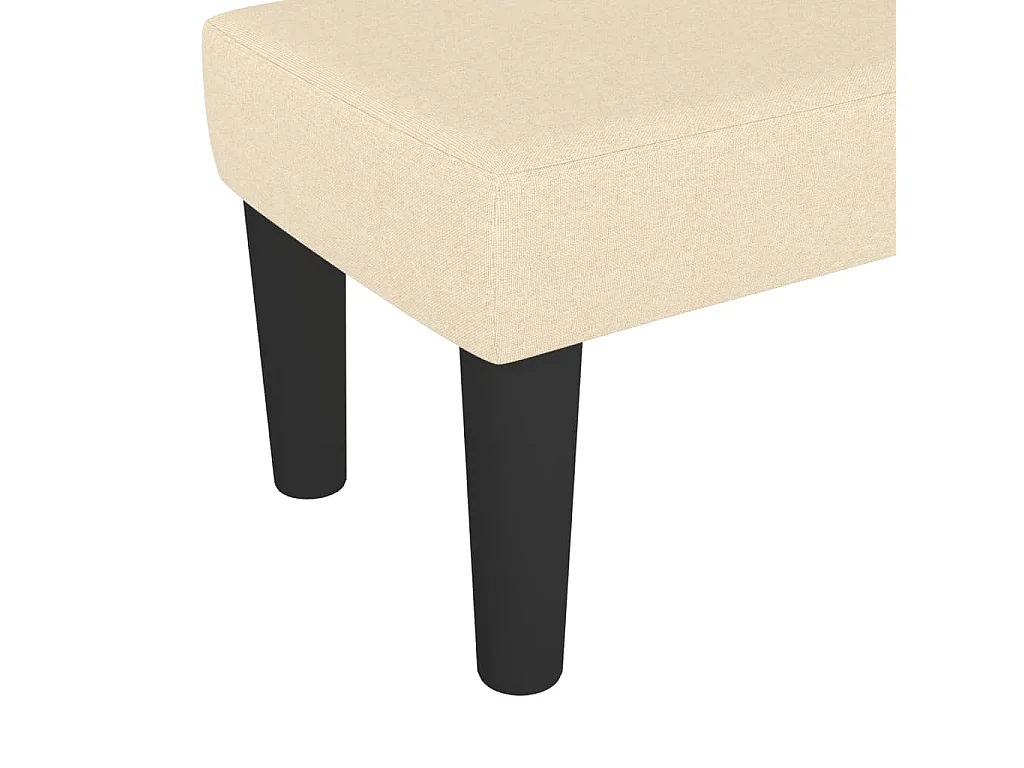 Banc Crème 70x30x30 cm Tissu