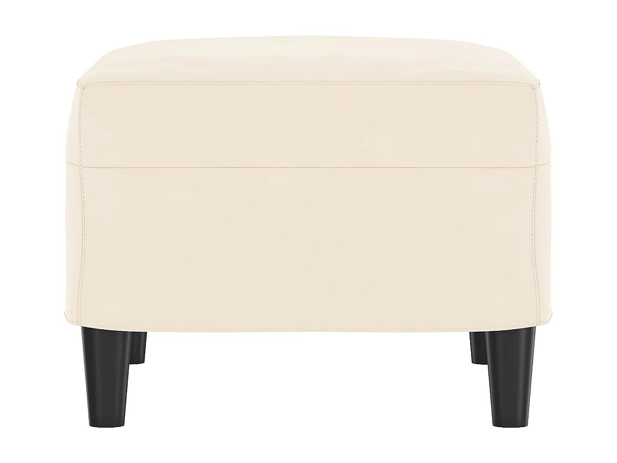 Banco 70x35x41 cm veludo cor creme