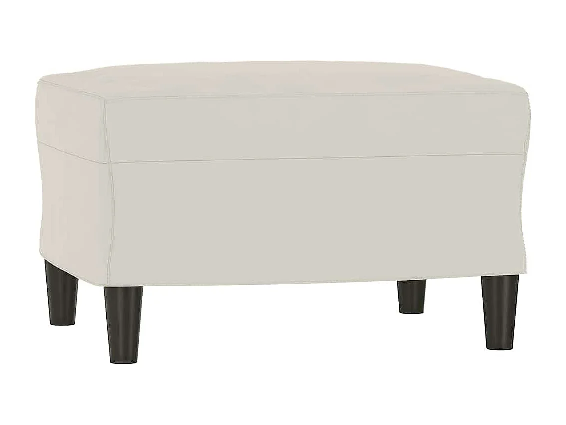 Banc Crème 70x35x41 cm Velours
