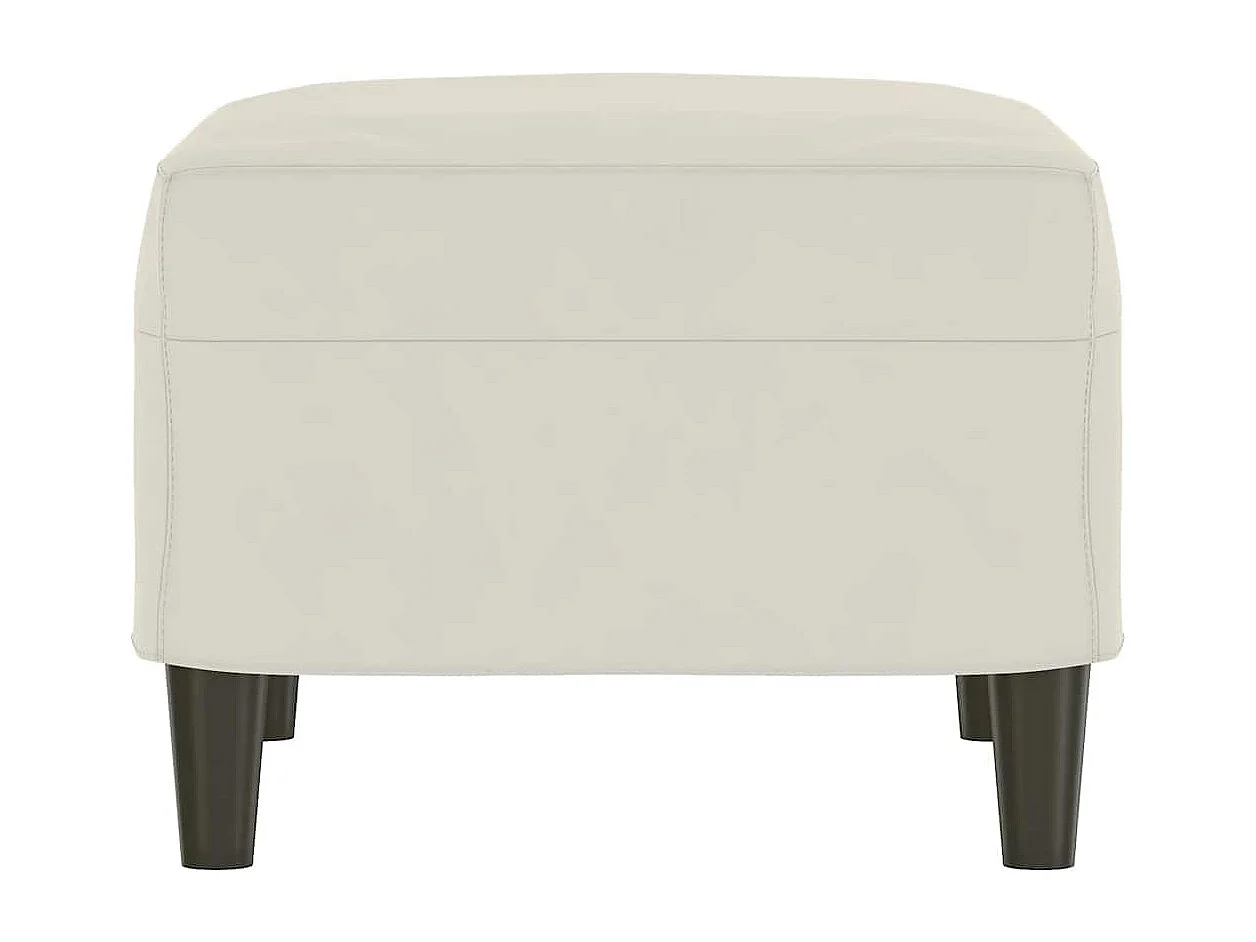 Banc Crème 70x35x41 cm Velours