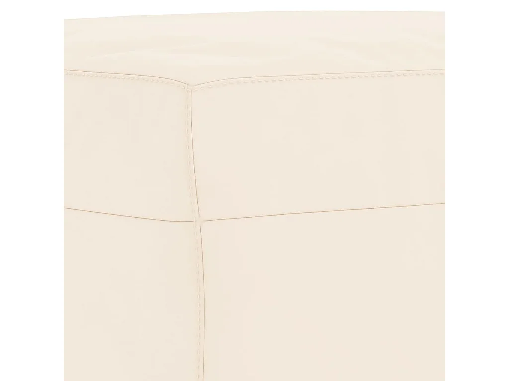 Banco 70x35x41 cm veludo cor creme