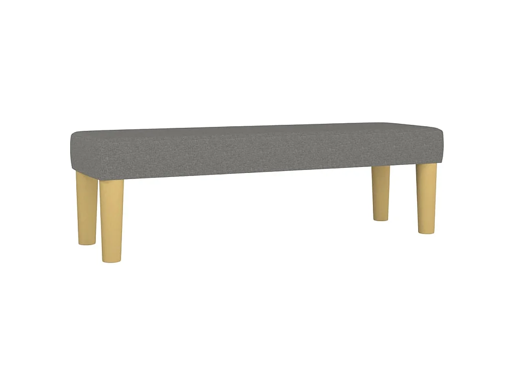 Banc Gris foncé 100x30x30 cm Tissu