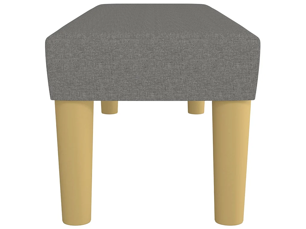 Banc Gris foncé 100x30x30 cm Tissu