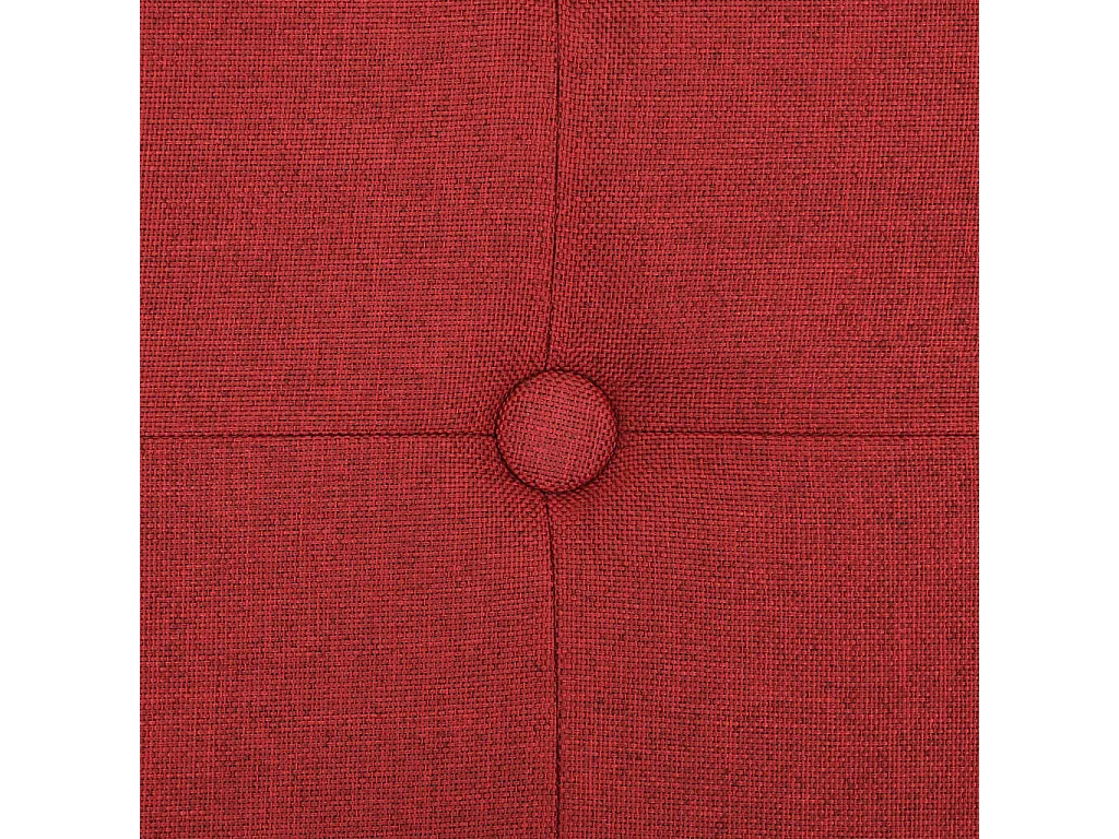 Banco de almacenamiento plegable lino sintético rojo vino tinto