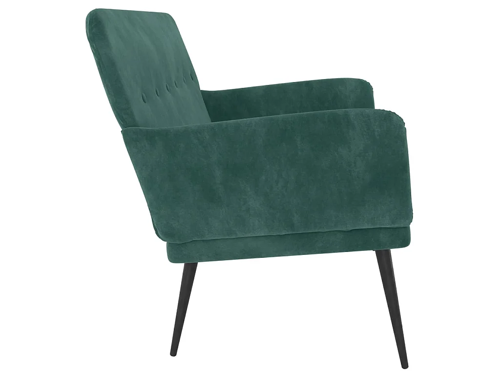 Banc Vert foncé 108x79x79 cm Velours