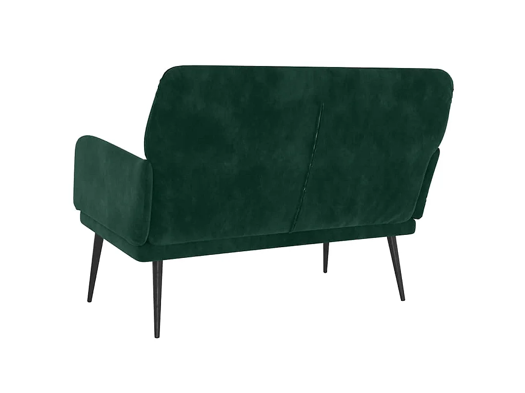 Banc Vert foncé 108x79x79 cm Velours