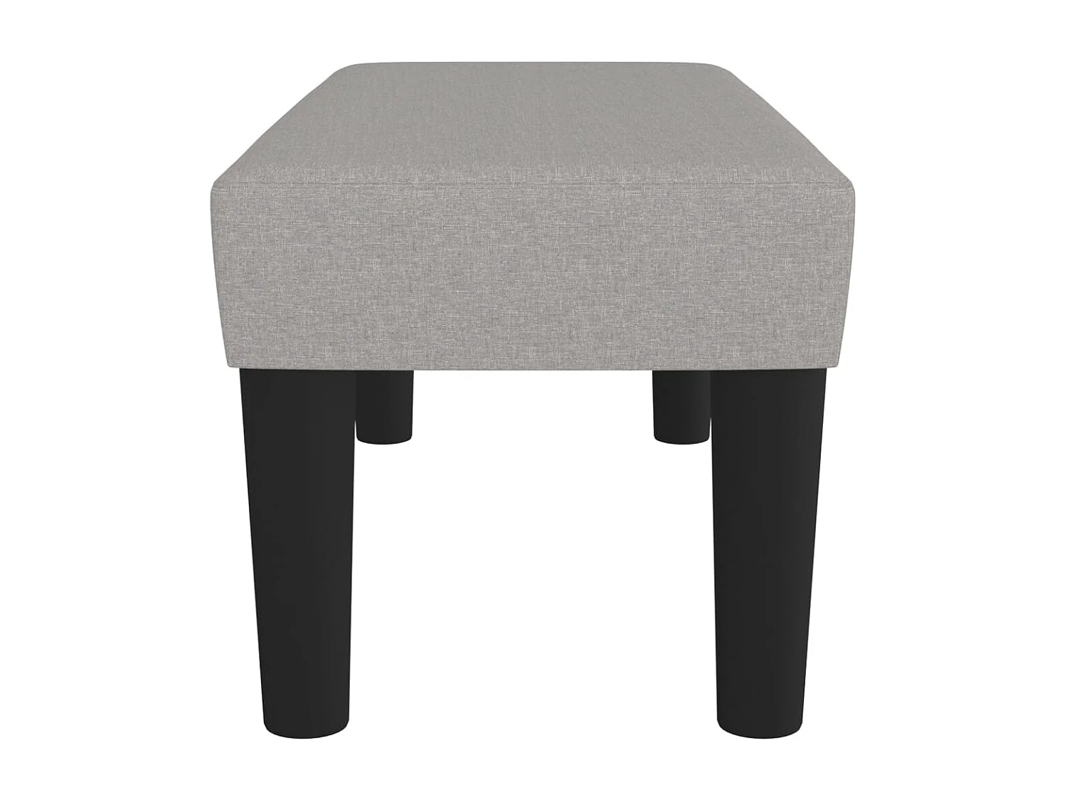 Sitzbank Hellgrau 70x30x30 cm Stoff