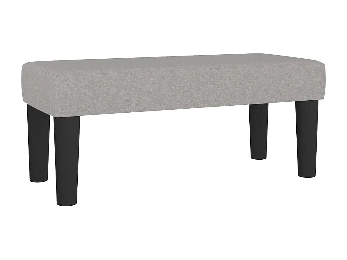 Sitzbank Hellgrau 70x30x30 cm Stoff