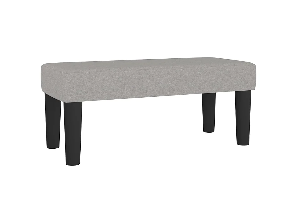 Sitzbank Hellgrau 70x30x30 cm Stoff