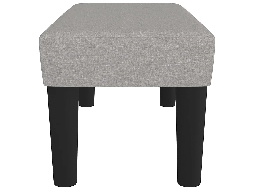 Sitzbank Hellgrau 70x30x30 cm Stoff