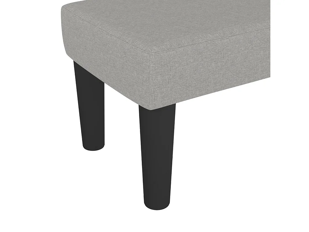 Sitzbank Hellgrau 70x30x30 cm Stoff