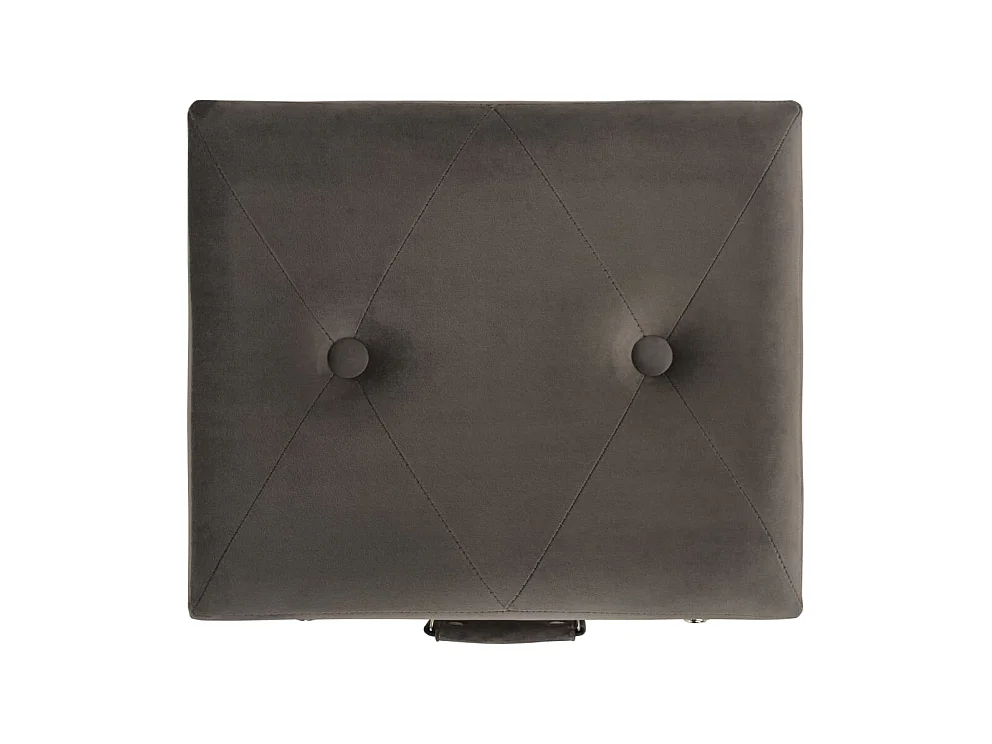 Opbergkruk 40 cm fluweel grijs