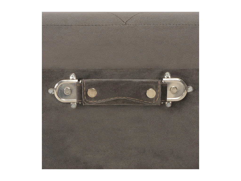 Opbergkruk 40 cm fluweel grijs