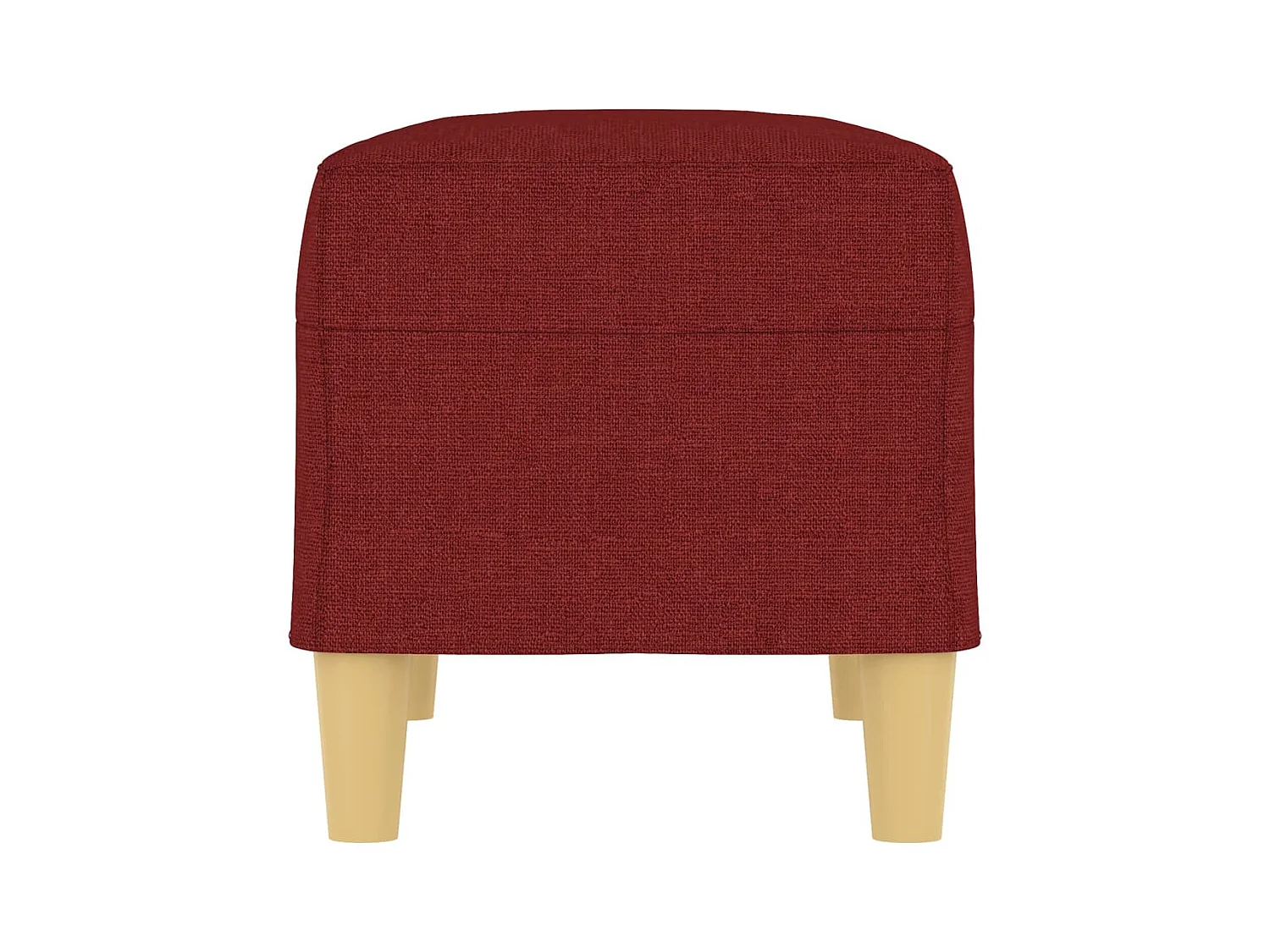 Banc Rouge bordeaux 70x35x41 cm Tissu