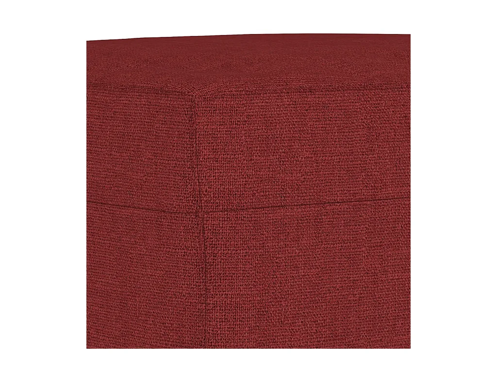 Banc Rouge bordeaux 70x35x41 cm Tissu